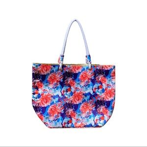 NWT The Paper Store Floral Beach Bag Tote